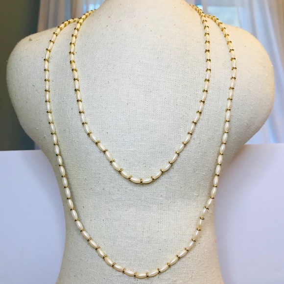 Napier Vintage Freshwater Pearl Wrap Necklace - Picture 1 of 11